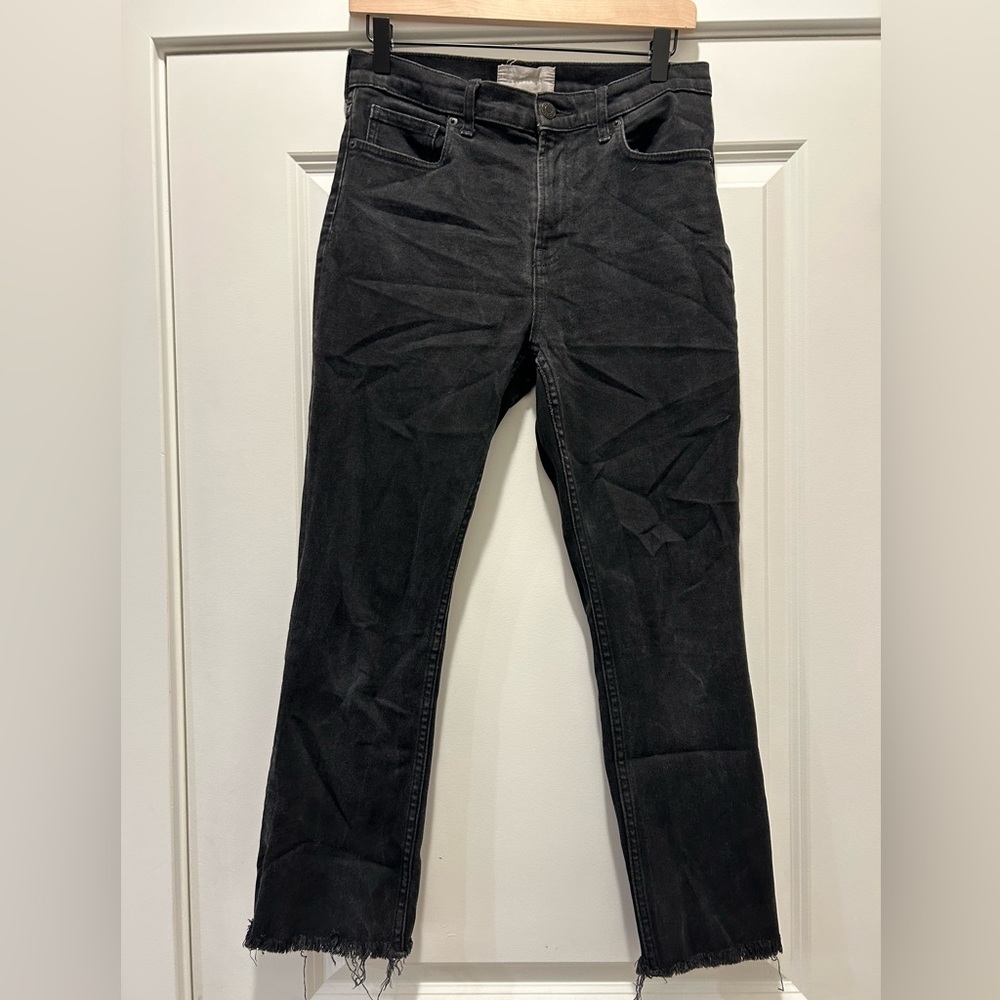 Everlane Ankle Raw Hem Frayed Cropped Jeans Sz 29